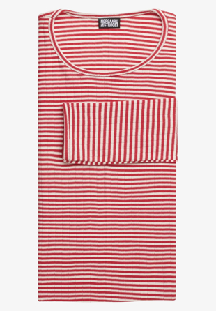 NPS - 101 Fine Stripe Red/Ecru